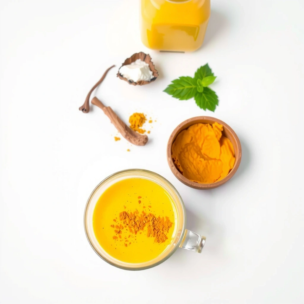 Turmeric golden milk for anti-inflammation